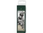 Faber Castell Tekenstift Faber-Castell Pitt Artist Pen etui 4st. 273 warm grijs IV lijndiktes S, F, M, B