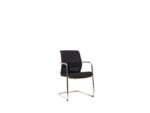 Linea Fabric Bezoekersstoel Linea Omnia 05 zwart/zwart set van 2 stuks