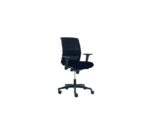 Linea Fabric Bureaustoel Linea Omnia 02 zwart/zwart met 3D armleuning