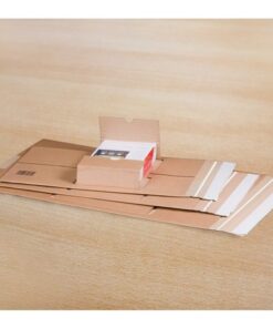 Wikkelverpakking Raadhuis A2 620x420x54mm krimp a 5 stuks   binnenmaat bruin