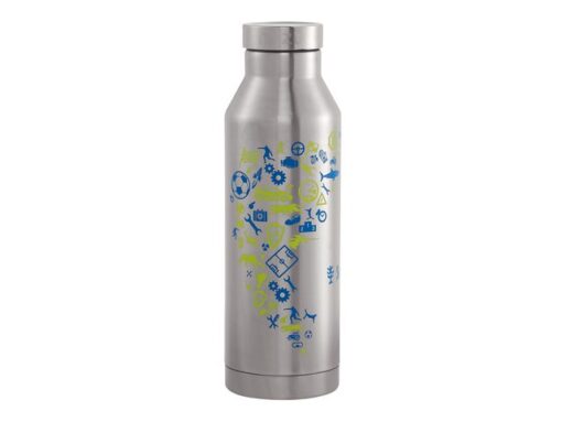 Drinkbeker Step by Step roestvrijstaal blauw en geel . Een  van de kleuren wordt geleverd.