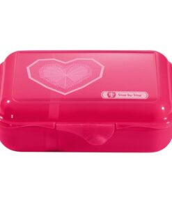 Lunchbox Step by Step plastic Glitter Heart