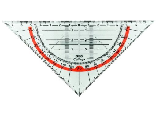 Geodriehoek Aristo 14 cm met greep