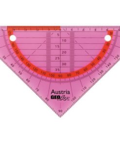 Geodriehoek Aristo GEOflex 14cm flexibel Neon roze