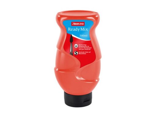Verf Aristo Ready Mix 500ml briljant rood