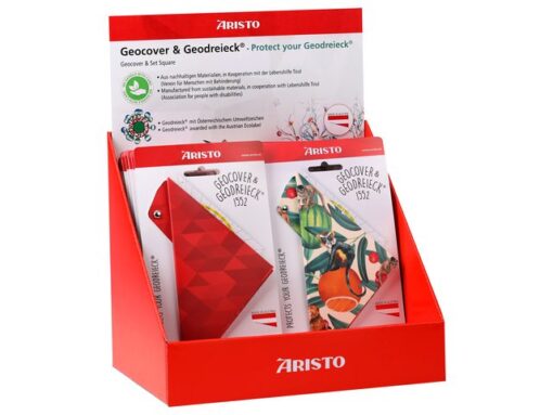 Display Aristo geocovers en geodriehoek 16cm 20stuks 3      motieven