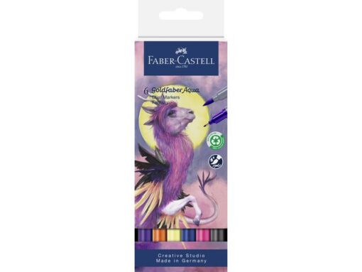 Faber Castell Duo aquarelmarker Faber-Castell Goldfaber etui 6 stuks Fantasy