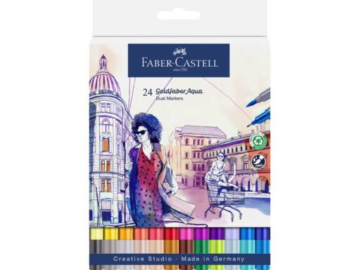 Faber Castell Duo aquarelmarker Faber-Castell Goldfaber etui 24 stuks