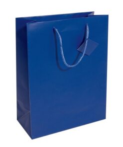 Cadeautas Sigel groot, ultramarijn blauw