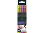Faber Castell Fineliner Faber-Castell Grip 0,4mm etui 5 stuks neon assorti