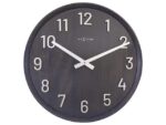 Grote wandklok - 50cm- Stille klok - Walnoot - zwart -      NeXtime "Precious"