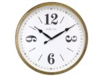 Landelijke wandklok - 39cm - Stille klok - Wit/ Goud-       NeXtime "Classic"
