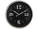 Landelijke wandklok - 39cm - Stille klok - Wit/ ZIlver -    NeXtime "Classic"