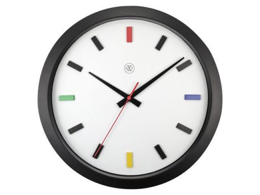 Kleurrijke wandklok - 36cm - Stille klok - Multicolor - nXt by NeXtime - "Mix"