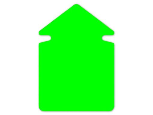 Kangaro KTC Aktie/reclamesymbolen Kangaro 12cm pijl neongroen krimp à   20 vel dubbelzijdig