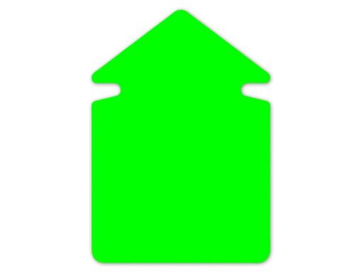 Kangaro KTC Aktie/reclamesymbolen Kangaro 24cm pijl neongroen krimp à   20 vel dubbelzijdig