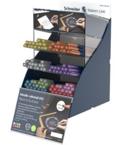 Metallic rollerball Schneider Paint-it 050 0.4mm 100 stuks  SIS display Engels