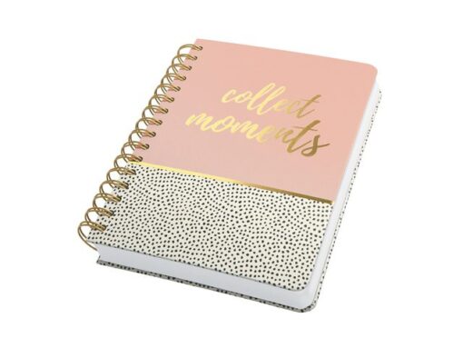 Sigel Notitieboek Jolie Inspire A5 spiraal Sweet Dots.            Punt-gelijnd. 240pagina's 120grams papier. Hardcover