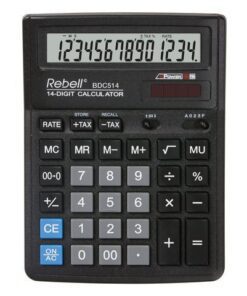 Calculator Rebell-BDC514-BX zwart desktop