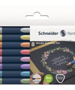 Metallic rollerball Schneider Paint-it 050 0.4mm etui 8     stuks