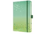 Sigel Notitieboek Jolie A5 Butterfly Confetti Lime HC, 174pag     gelinieerd.