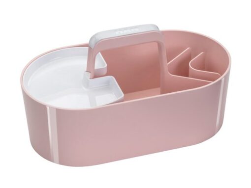Toolbox Loft Han mobiele organiser flamingo roze 4 vakken   met uitneembaar plateau flamingo roze.