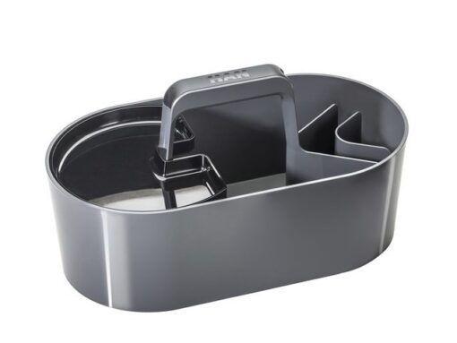 Toolbox Loft Han mobiele organiser graniet grijs 4 vakken   met uitneembaar plateau grijs