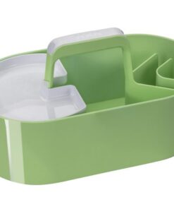 Toolbox Loft Han mobiele organiser lime groen 4 vakken met  uitneembaar plateau lime groen