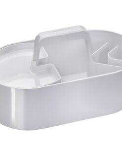 Toolbox Loft Han mobiele organiser sneeuw wit 4 vakken met uitneembaar plateau sneeuw wit