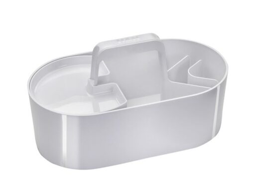 Toolbox Loft Han mobiele organiser sneeuw wit 4 vakken met uitneembaar plateau sneeuw wit