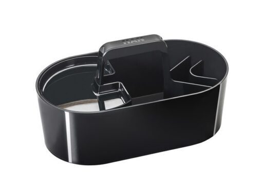 Toolbox Loft Han mobiele organiser zwart 4 vakken met uitneembaar plateau zwart