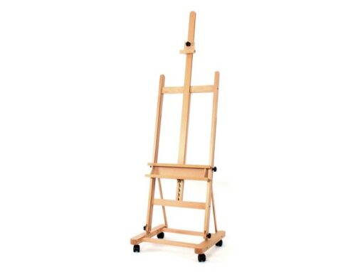 Schildersezel Kangaro Profi Studio type Ezel H tot 120cm    doek met wieltje en accessoire tray