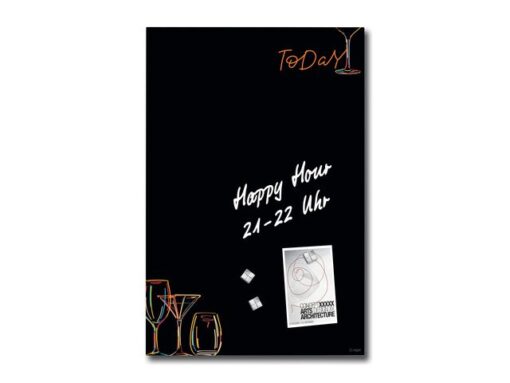 Glas-magneetbord Sigel Artverum Drinks mat. 400x600x15mm