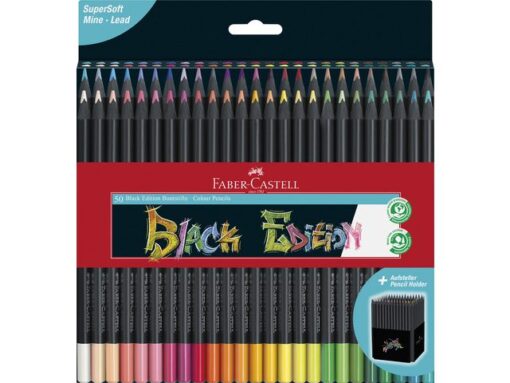 Faber Castell Kleurpotlood Faber-Castell Black Edition 50stuks in karton  etui