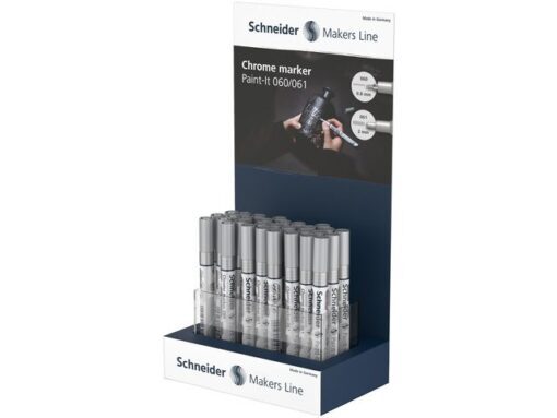 Chrome marker Schneider Paint-it 060/061 display 30 stuks   0.8 en 2 mm