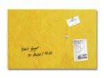 Glas-magneetboard Sigel Artverum Yellow Structure mat.      600x400x15mm