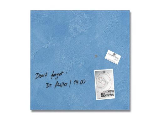 Glas-magneetbord Sigel Artverum Blue Structure mat.         480x480x15 mm