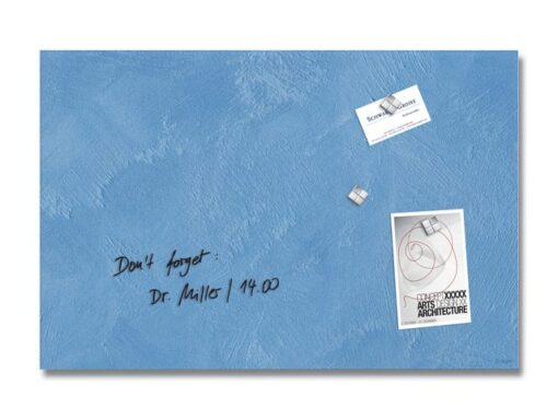 Glas-magneetborad Sigel Artverum Blue Structure mat.        600x400x15mm