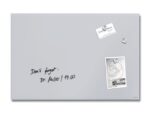 Glas-magneetboard Sigel Artverum mat lichtgrijs.            600x400x15mm