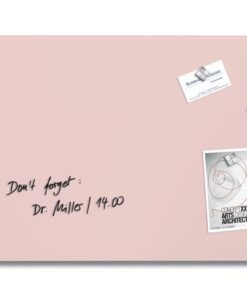 Glas-magneetbord Sigel Artverum mat rosé. 600x400x15mm