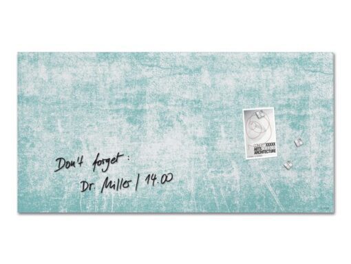Glas-magneetbord Sigel Artverum Turquoise Wall mat          910x460x15mm