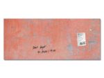Glas-magneetboard Sigel Artverum Red Wall mat. 1300x550x18mm