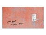 Glas-magneetbord Sigel Artverum Red Wall mat. 910x460x15 mm.