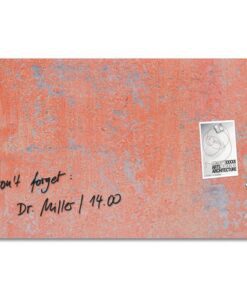 Glas-magneetbord Sigel Artverum Red Wall mat. 910x460x15 mm.