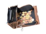 Kelnerportefeuille Alassio hunter leer bruin met metalen    ketting 18,5x9,5 cm