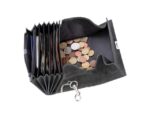Kelnerportefeuille Alassio hunter leer grijs met metalen    ketting 18,5x9,5 cm