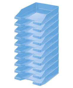 Brievenbak HAN A4 plastic Trend colour l.blauw doos 6 stuks