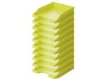 Brievenbak HAN A4 plastic Trend colour lemon doos 6 stuks