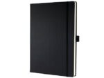 Sigel Notitieboek Conceptum Pure A4+ zwart gelinieerd hardcover.  Genummerde pagina's, inhoudsopgave, sluiting d.m.v.