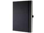 Sigel Noitieboek Conceptum Pure A4+ zwart 5mm ruit hardcover.     Genummerde pagina's, inhoudsopgave, sluiting d.m.v.